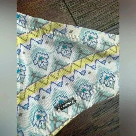 Change Women’s Blue Yellow Boho Bikini Beach Coastal Cute Swimsuit Top 32 - Picture 9 of 13